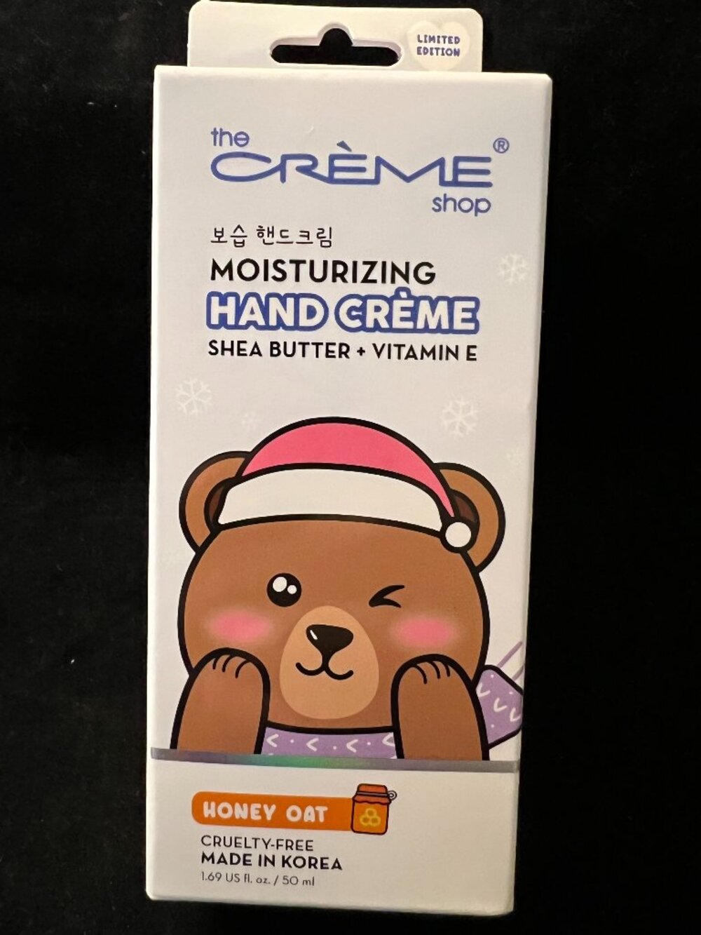The Crème Shop Moisturizing Hand Cream Honey Oat Shea Butter And Vitamin E NIB